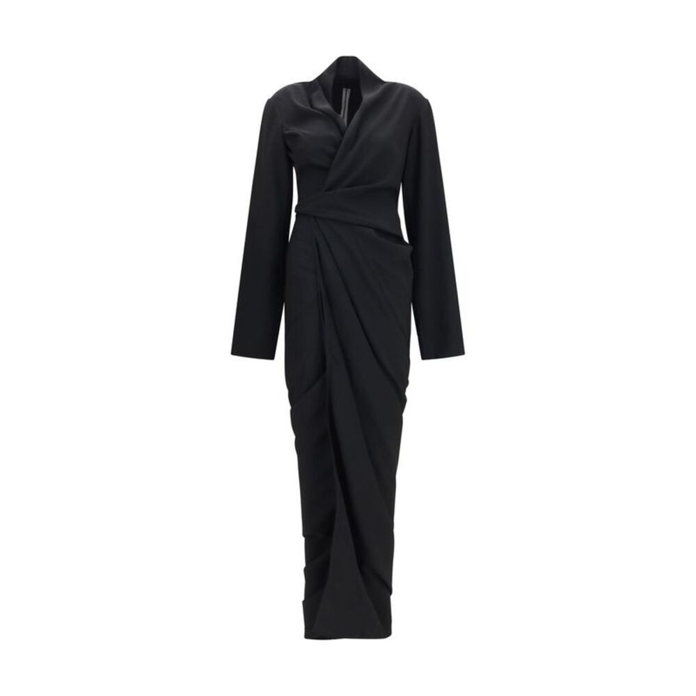 Rick Owens Black Viscose Casual Women's Dress